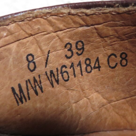 BORN Charisma Heeled sandals Size 8 Brown Leather Buckle Mary Jane #W61184 - Picture 9 of 11